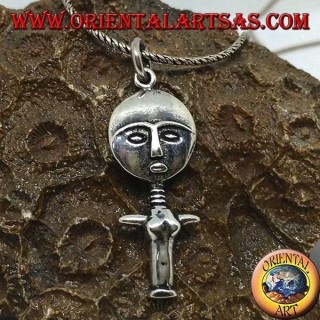 Colgante de plata África diosa madre de la maternidad