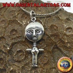 Silver pendant Africa mother goddess of motherhood