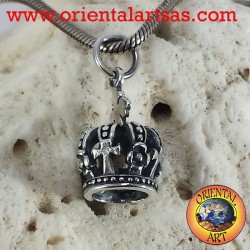 Krone Anhänger in Silber