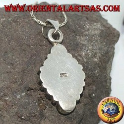 Pendentif en argent avec huit larmes de nacre