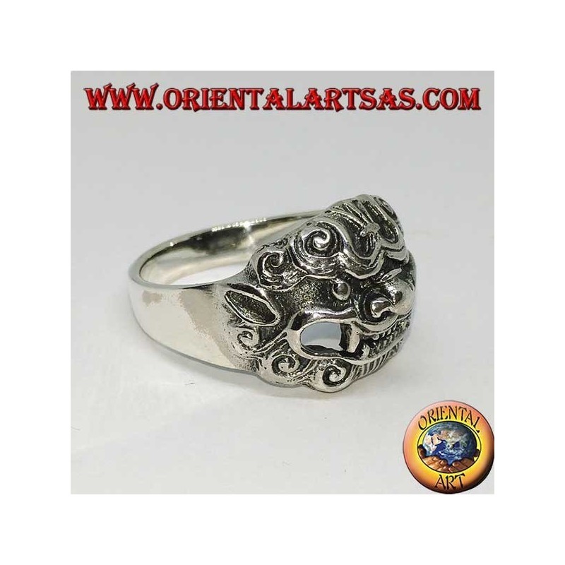 Anillo de plata Barong, el rey de los espíritus