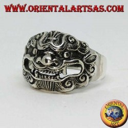 Barong silver ring, the king of spirits
