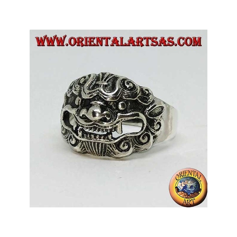 Bague Barong en argent, roi des esprits