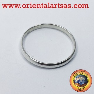 silver wedding ring 2 mm stop ring