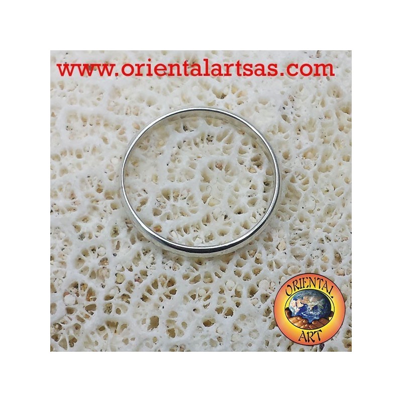 silver wedding ring 2 mm stop ring