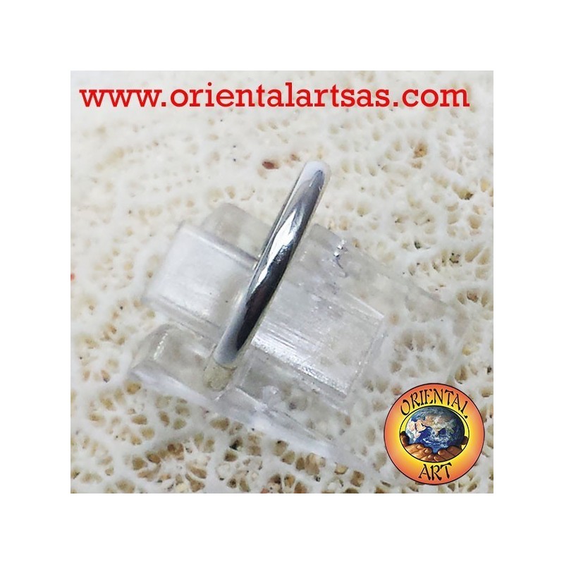 silver wedding ring 2 mm stop ring