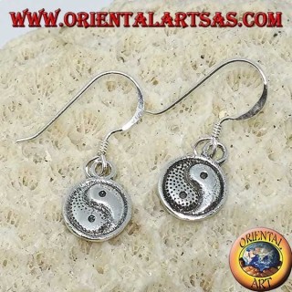 Orecchino yin yang in argento pendente bifacciale , Il Taijitu (T'ai Chi T'u)