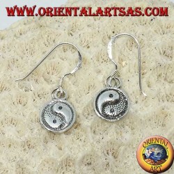 Orecchino yin yang in argento pendente bifacciale , Il Taijitu (T'ai Chi T'u)