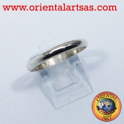 silver wedding ring 3 mm stop ring