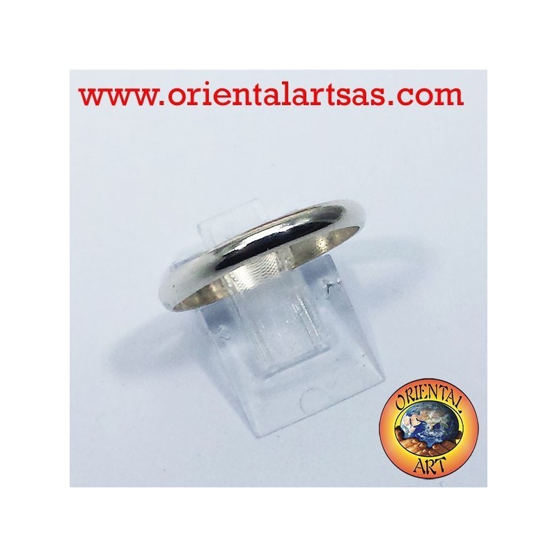 Silber Ehering 3 mm Anschlagring