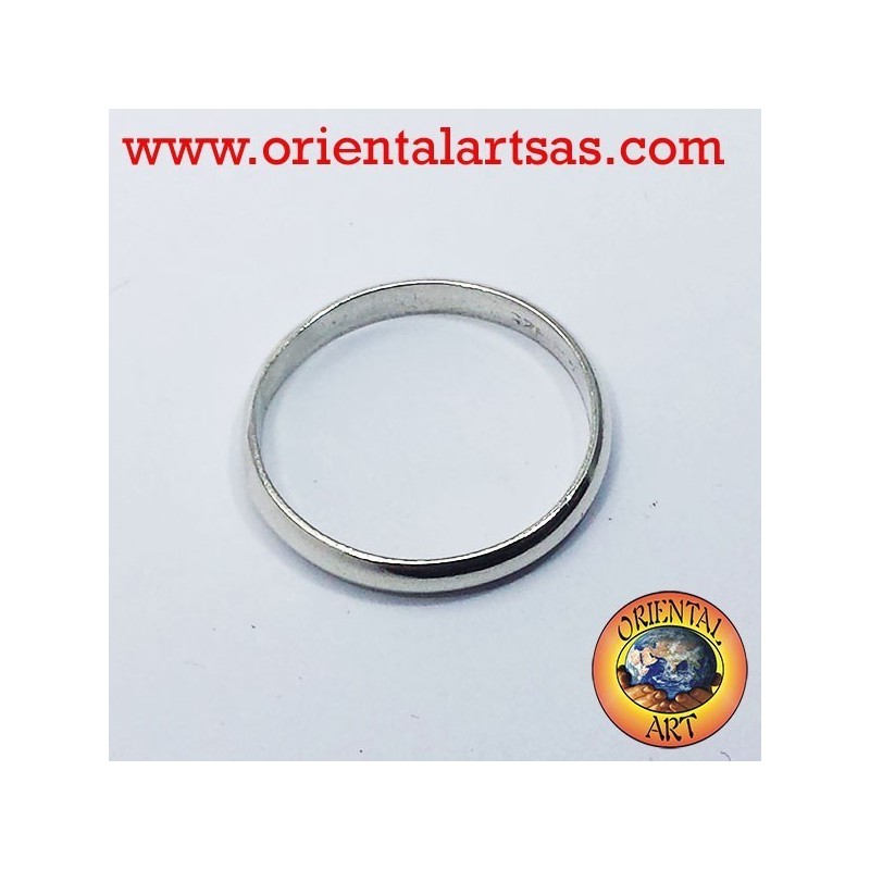 anillo de bodas de plata anillo de tope 3 mm