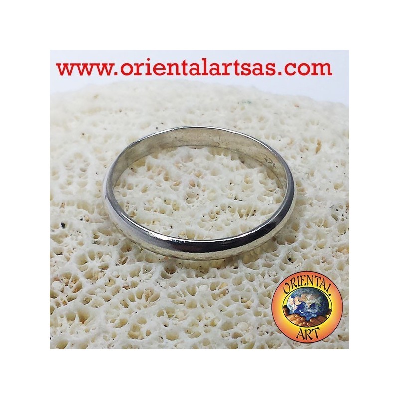 Silber Ehering 3 mm Anschlagring