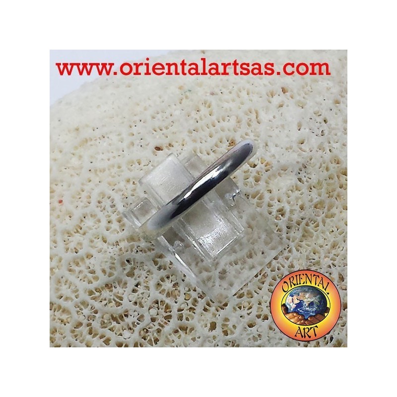 fedina in argento 3 millimetri ferma anello 