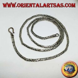 Silver Necklace, BOROBUDUR cm 55