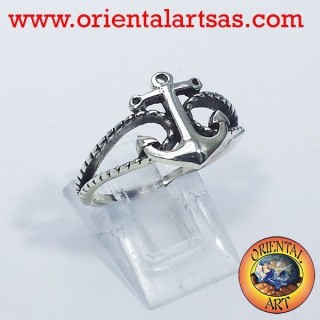 anchor ring with silver
