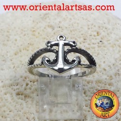 anchor ring with silver