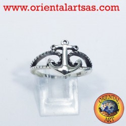 anchor ring with silver