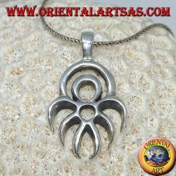 Colgante de plata símbolo maorí de protección de defensa