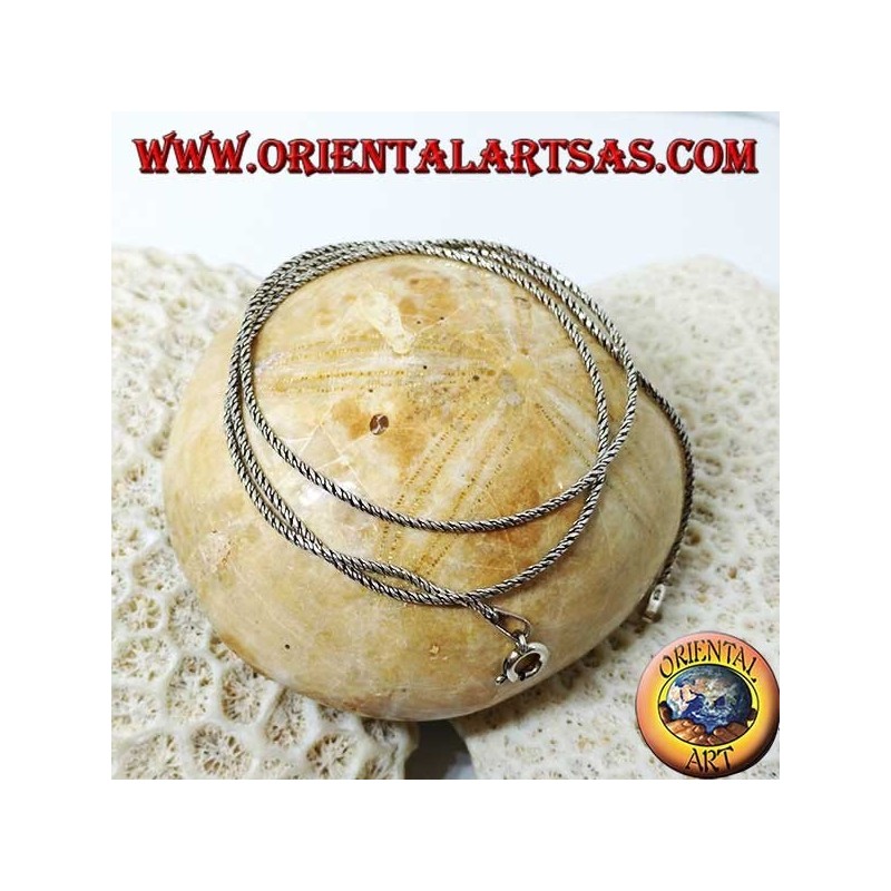 Collana in argento, a snake attorcigliato da cm 45