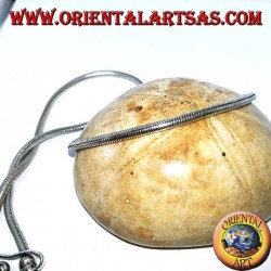 Silver necklace, Indian snake length 45 cm thickness mm. 2.8