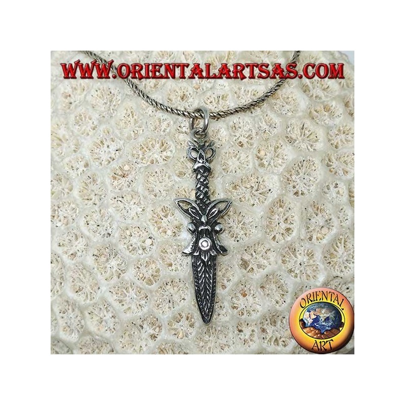 Roman dagger silver pendant with decorations (dagger)