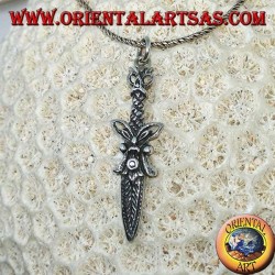 Roman dagger silver pendant with decorations (dagger)