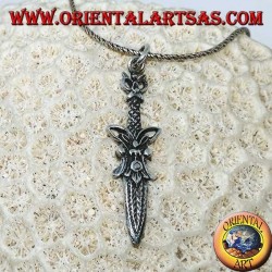 Roman dagger silver pendant with decorations (dagger)