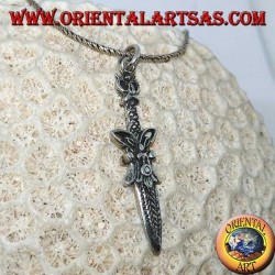 Roman dagger silver pendant with decorations (dagger)