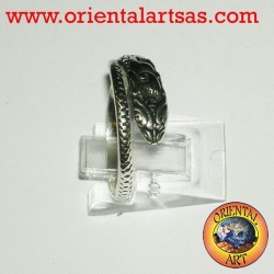 Anello pitone in argento