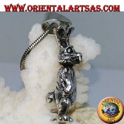Silver pendant the rabbit moves his legs and arms "Roger Rabbit"