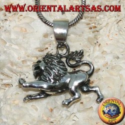 Pendant in 925 ‰ silver in the shape of a lion