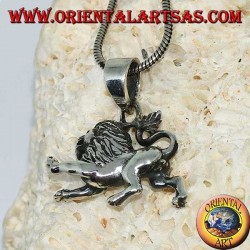 Pendant in 925 ‰ silver in the shape of a lion