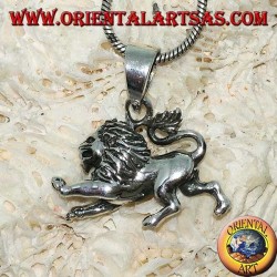 Pendentif en argent 925 en forme de lion