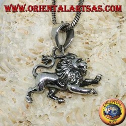 Pendant in 925 ‰ silver in the shape of a lion