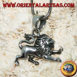 Pendentif en argent 925 en forme de lion