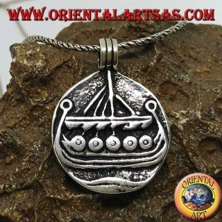 Silberanhänger Drakkar Norse Viking Ship Jewellery