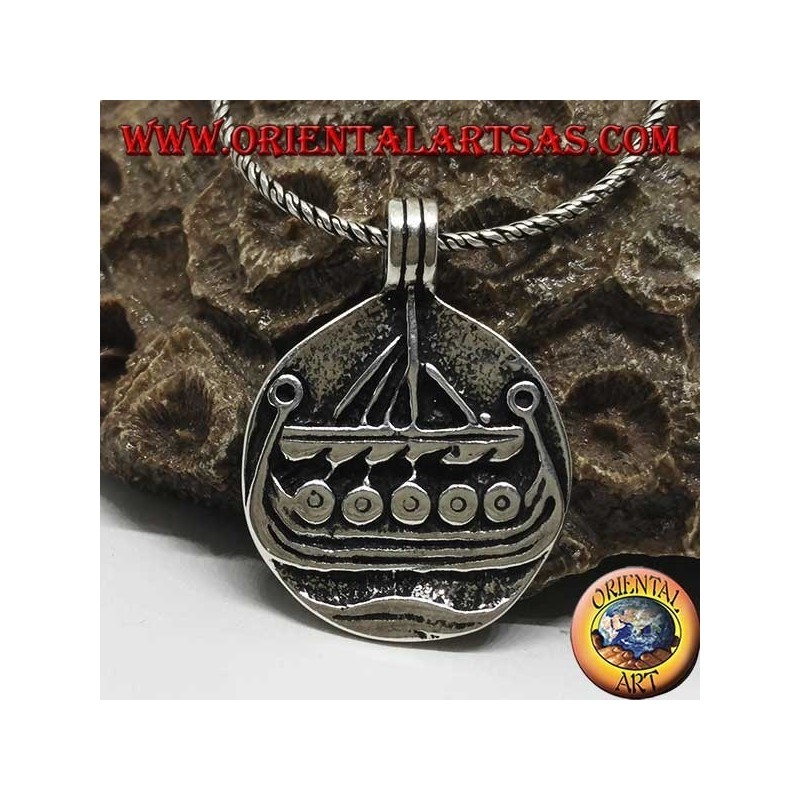 Silberanhänger Drakkar Norse Viking Ship Jewellery