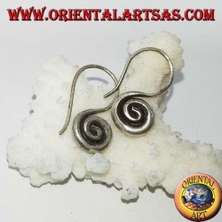 Boucles d'oreilles crochet en argent faites à la main Karen (petite)