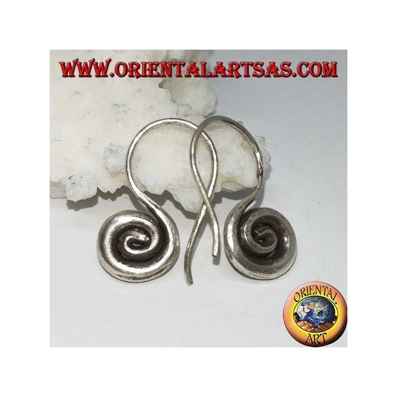 Handgemachte Silber Spiralhaken Ohrringe Karen (klein)