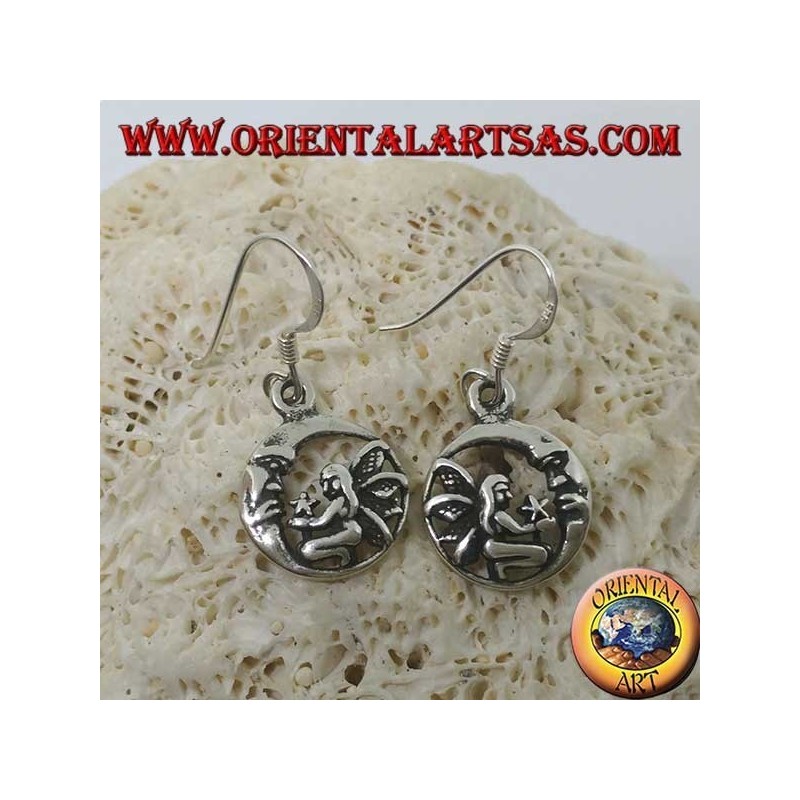 orecchini in argento nodo celtico triquetra