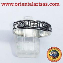 Anneau de mariage Claddagh en argent
