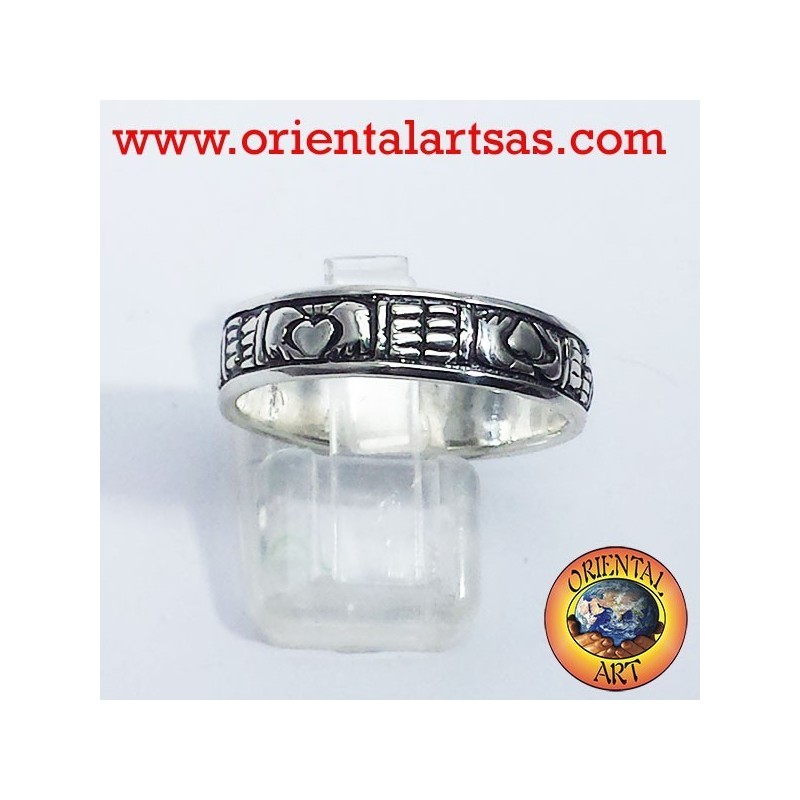 Fedina Claddagh  in argento