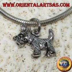 Colgante de plata del perro de raza Yorkshire Terrier