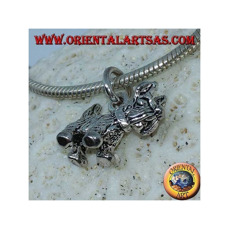Pendentif en argent du chien de race Yorkshire Terrier