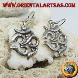 Silber Ohrringe Om (ॐ) heilige Silbe handgefertigt in Nepal