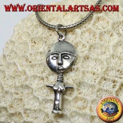 Silberanhänger, Poupee Ashanti Ghana Symbol Fruchtbarkeit