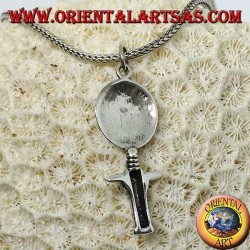 Colgante de plata, poupee ashanti Ghana símbolo Fertilidad