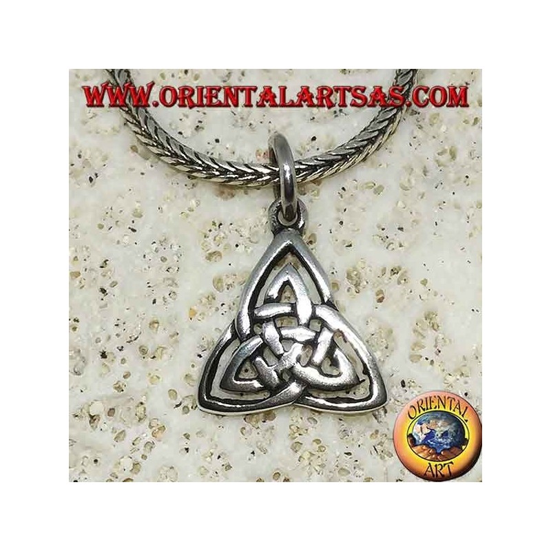 Pendentif en argent Noeud celtique de tyrone (symbole de la terre, de l'air et de l'eau)