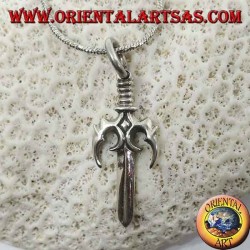 Pendentif en argent trident japonais (SAI) (釵)