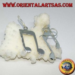 Pendientes colgantes de plata, doble croma (música)